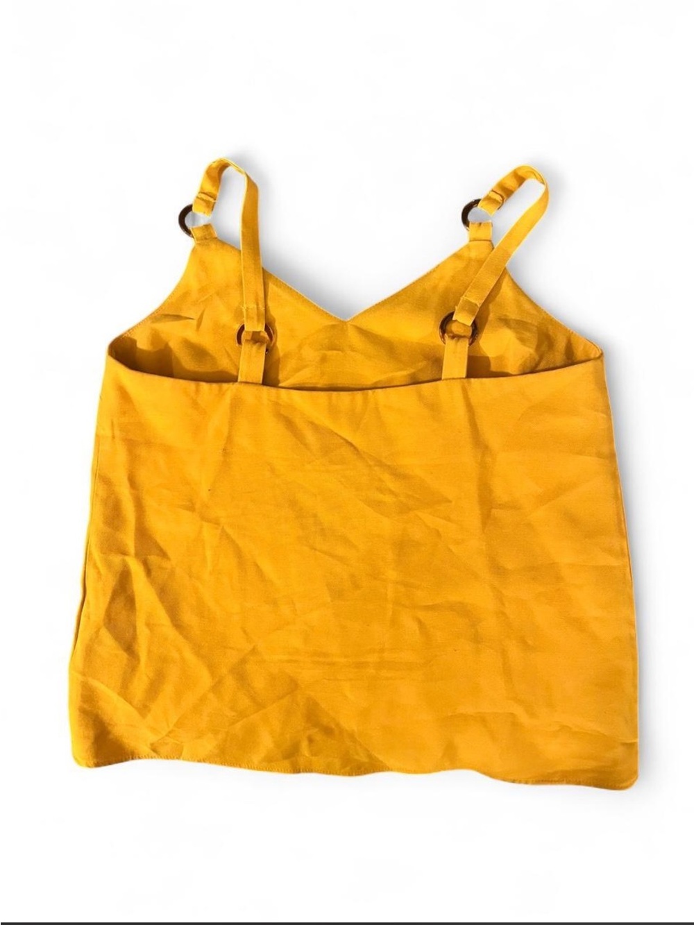 EUC Topshop yellow tank top size 2 - Picture 3 of 5
